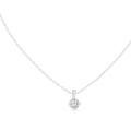Cushion Cut Solitaire Diamond Pendant