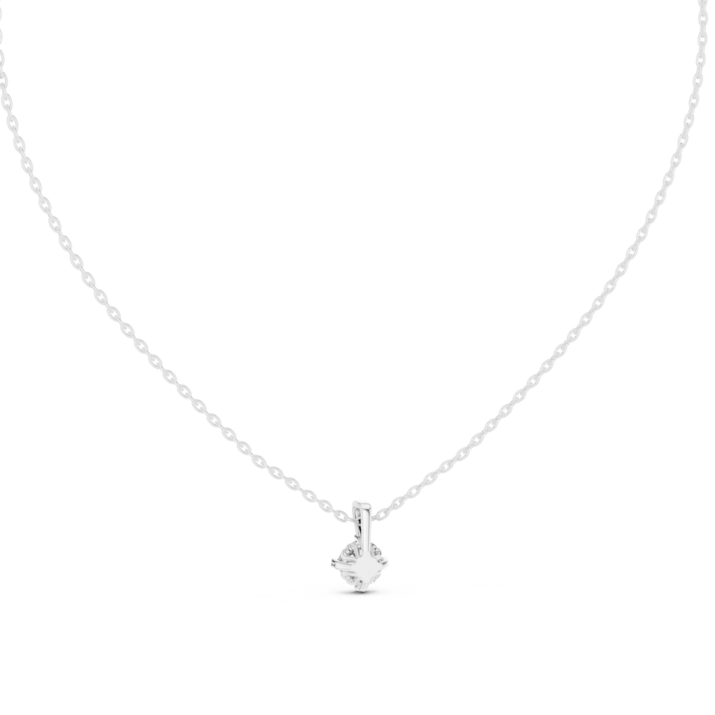 Cushion Cut Solitaire Diamond Pendant