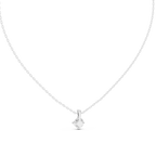 Cushion Cut Solitaire Diamond Pendant