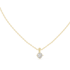 Cushion Cut Solitaire Diamond Pendant
