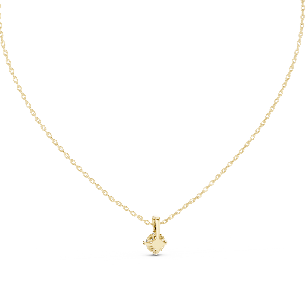 Cushion Cut Solitaire Diamond Pendant