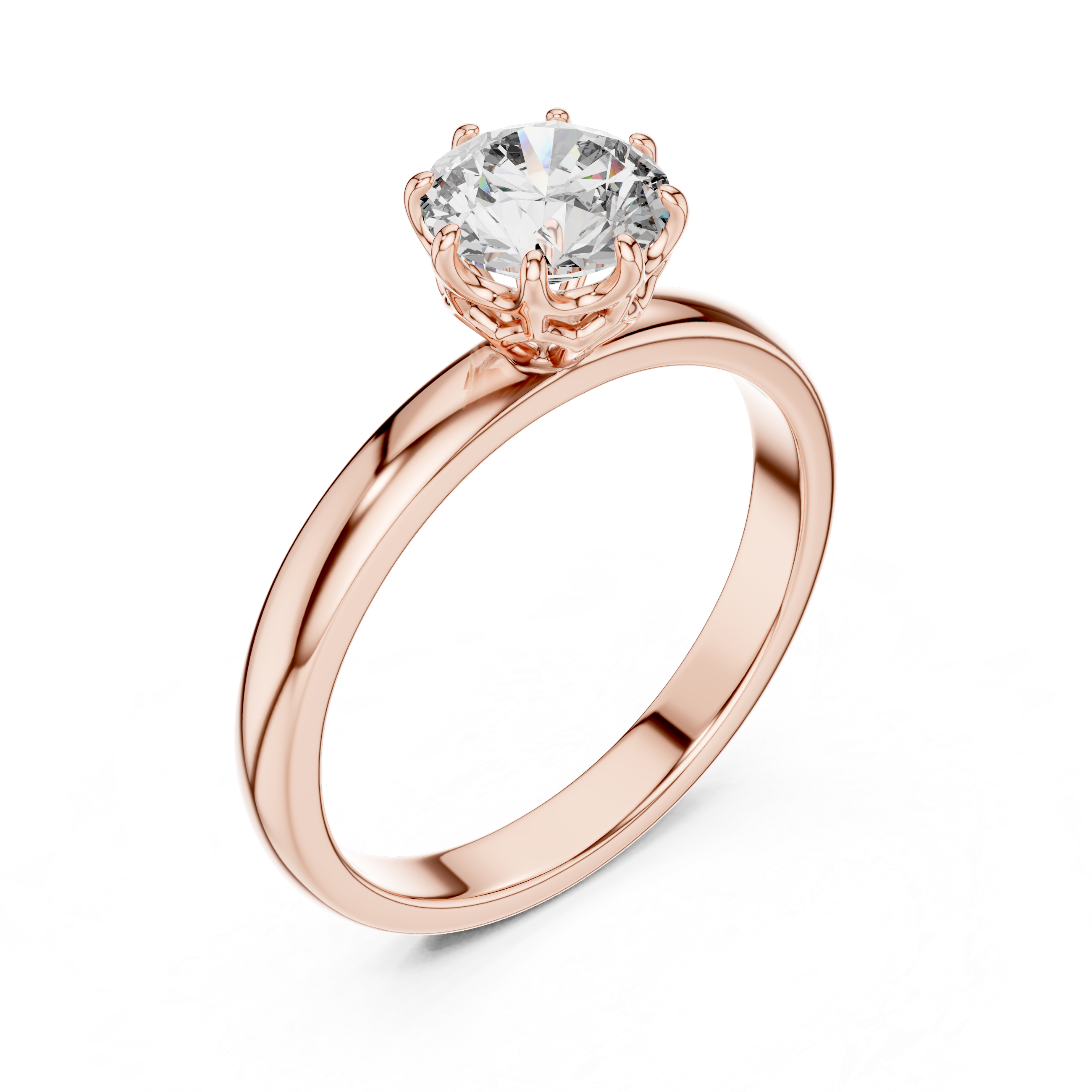 Round Solitaire Diamond Ring