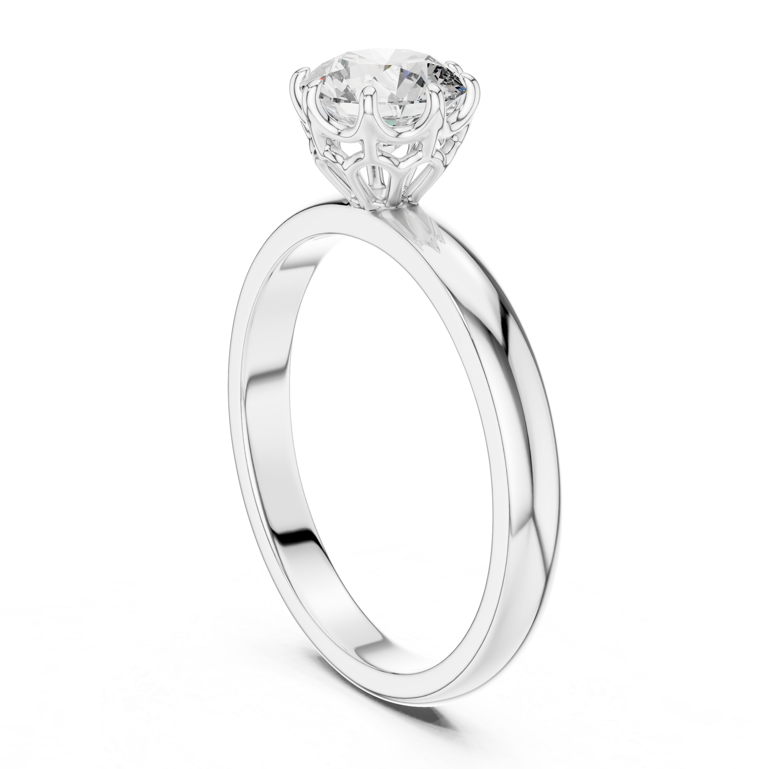 Round Solitaire Diamond Ring