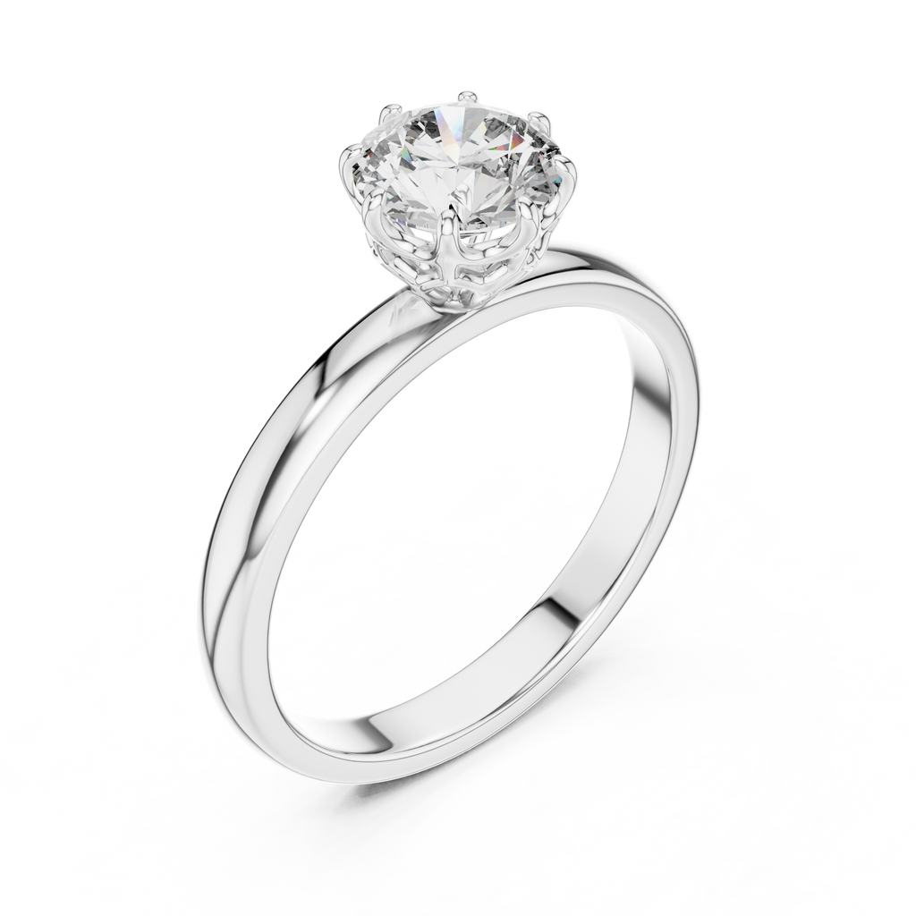 Round Solitaire Diamond Ring