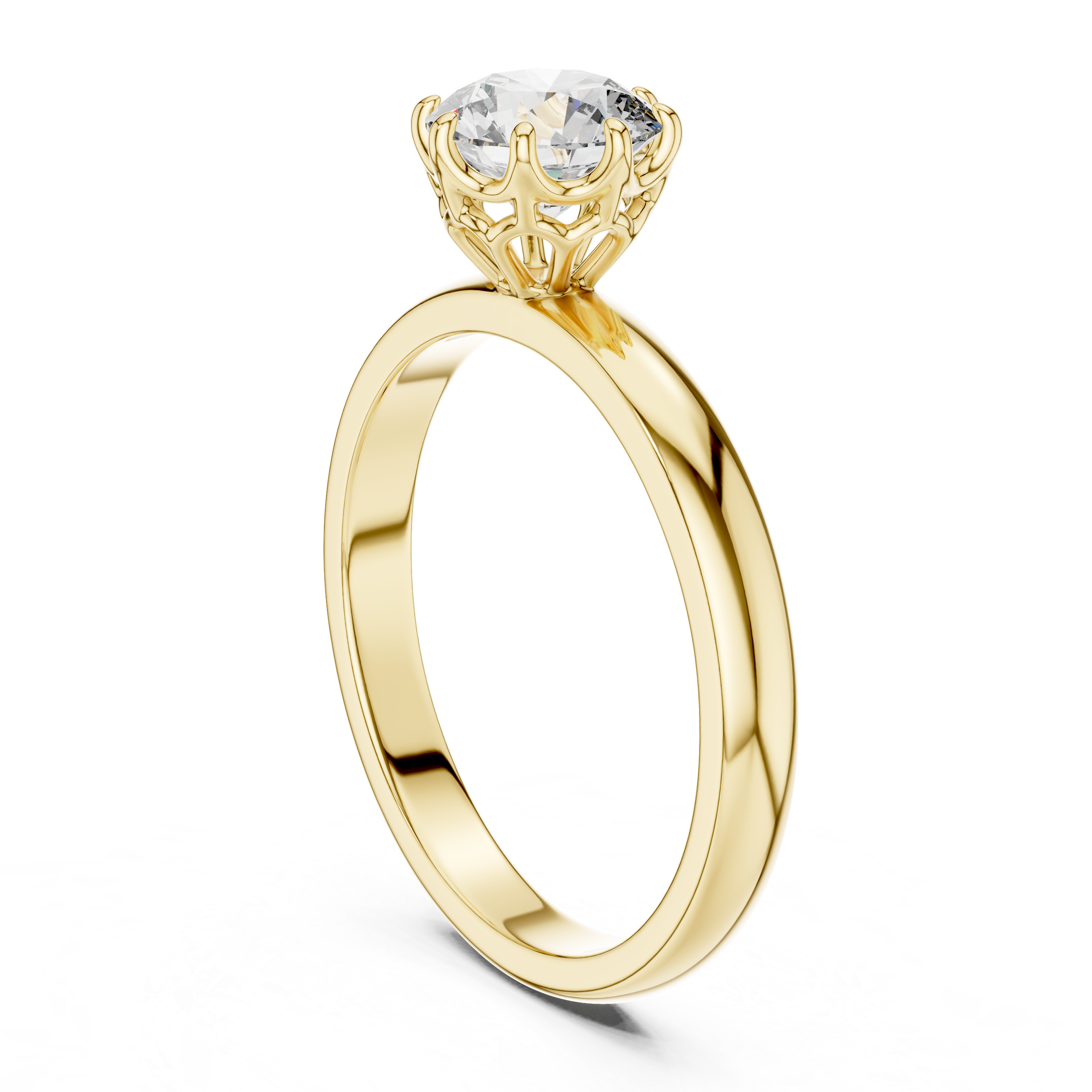 Round Solitaire Diamond Ring