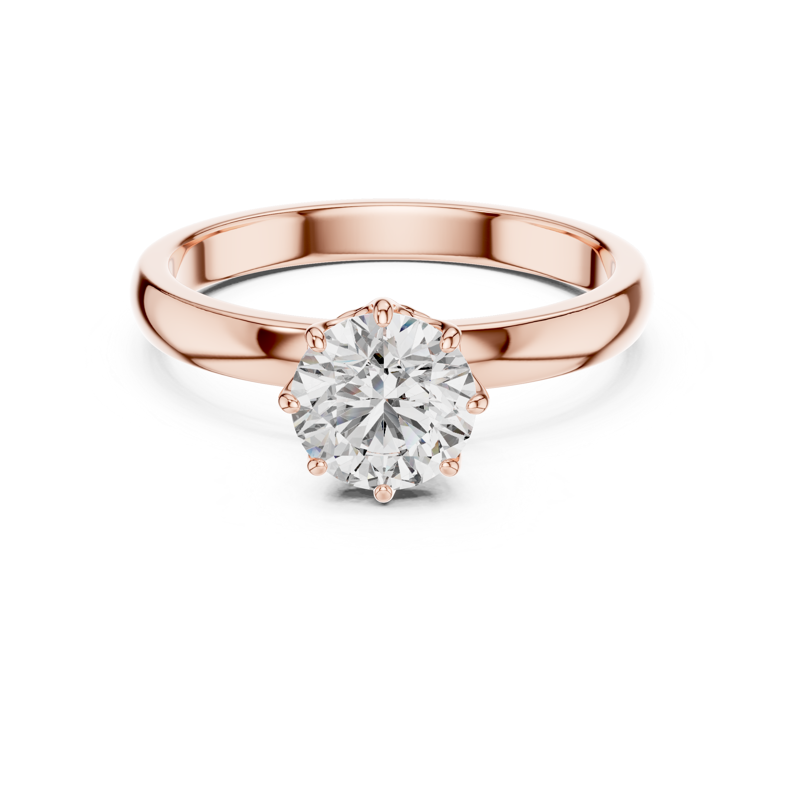 Round Solitaire Diamond Ring