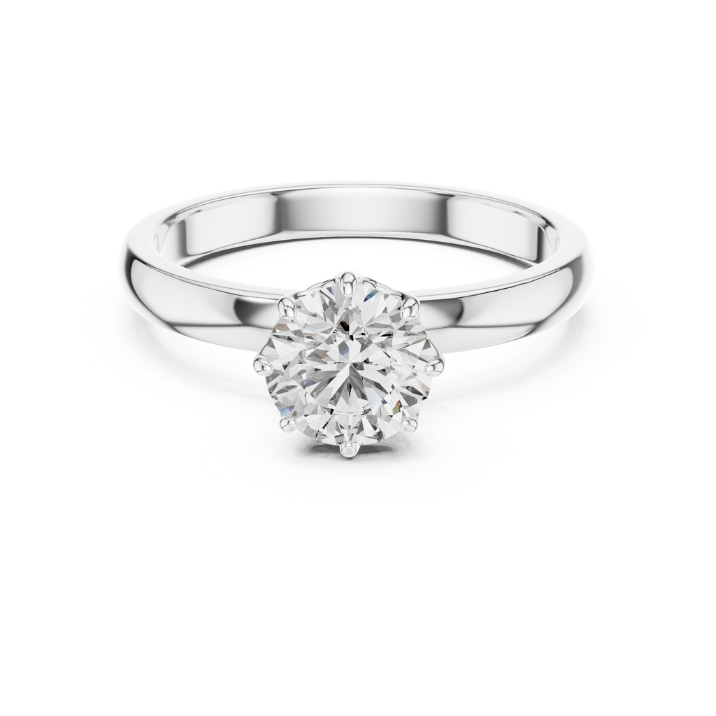 Round Solitaire Diamond Ring