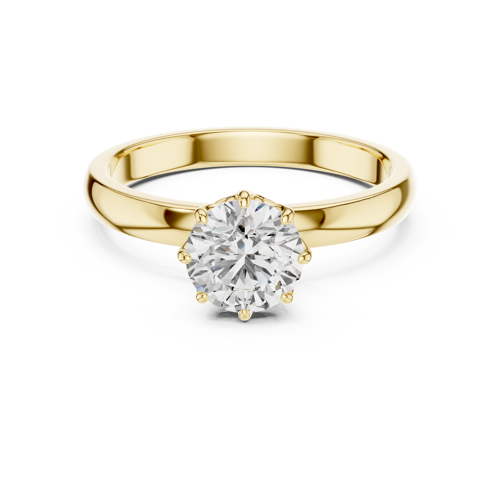 Round Solitaire Diamond Ring