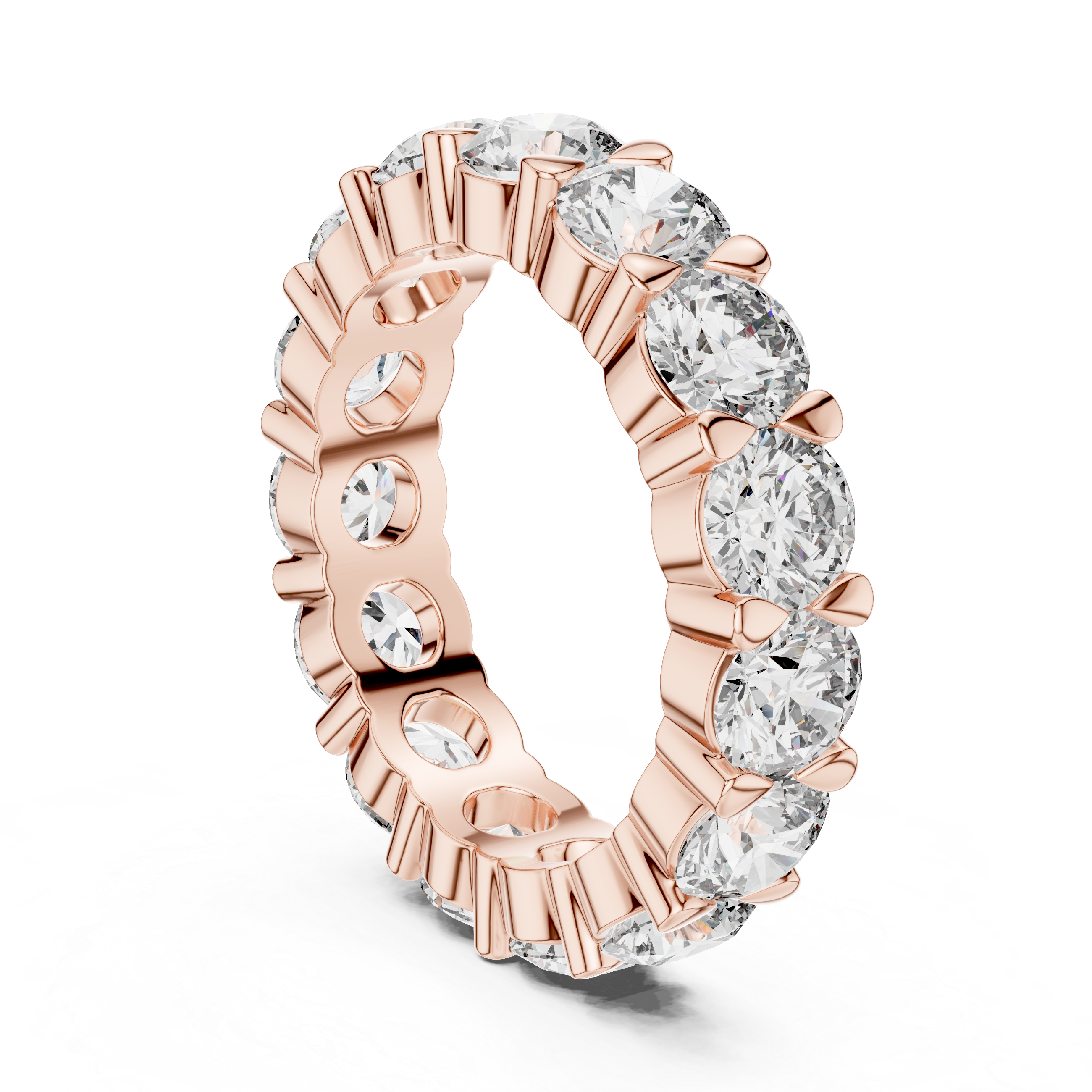 Round Diamond Eternity Band Ring