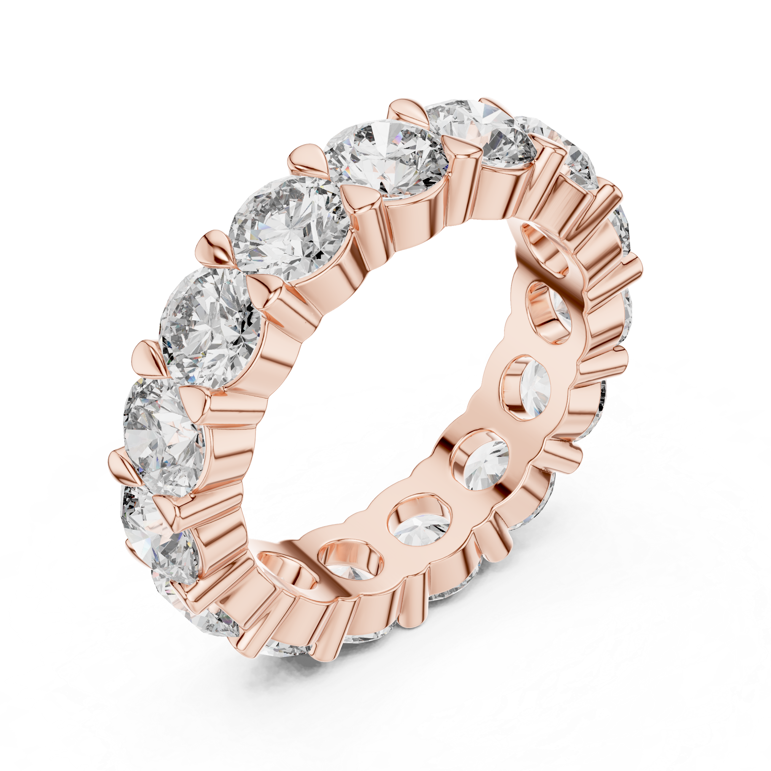 Round Diamond Eternity Band Ring