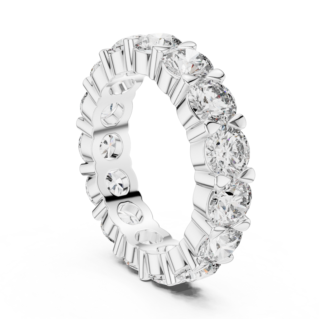 Round Diamond Eternity Band Ring