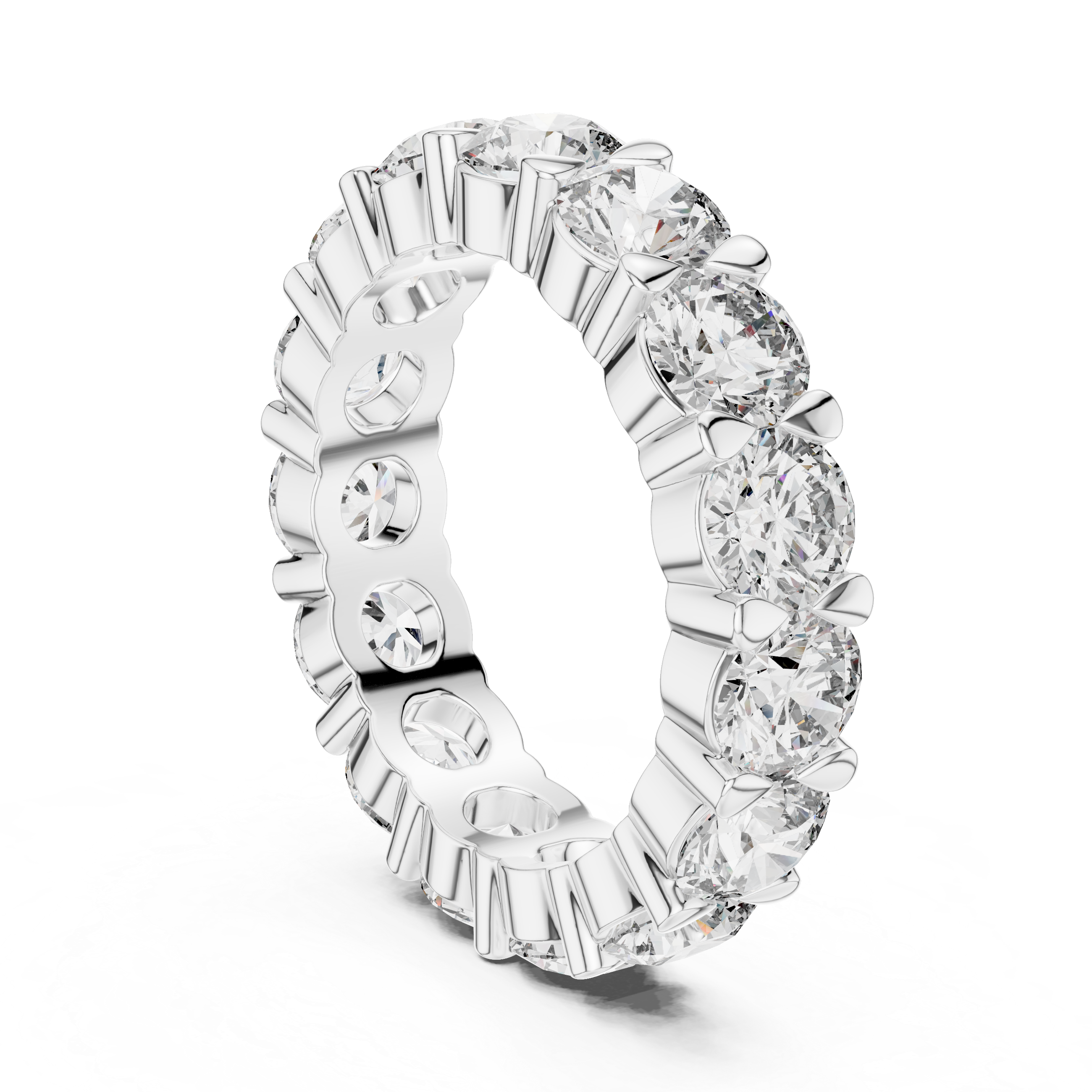 Round Diamond Eternity Band Ring