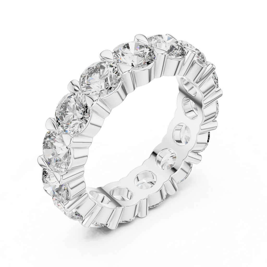 Round Diamond Eternity Band Ring