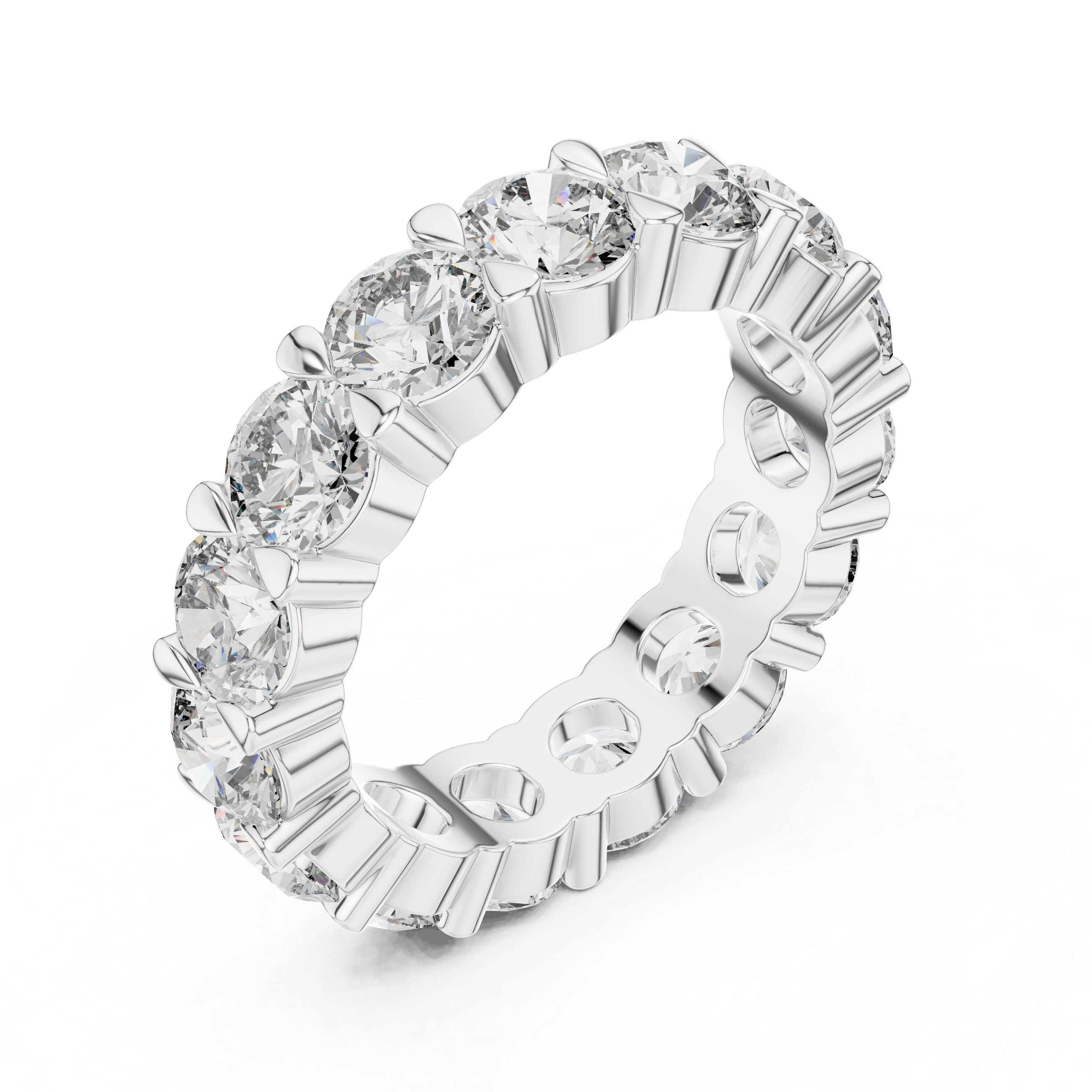 Round Diamond Eternity Band Ring