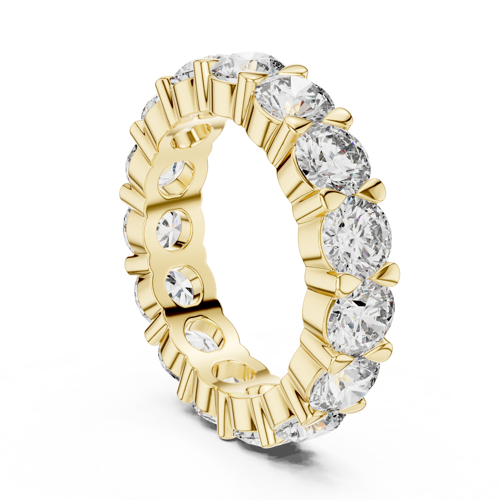 Round Diamond Eternity Band Ring