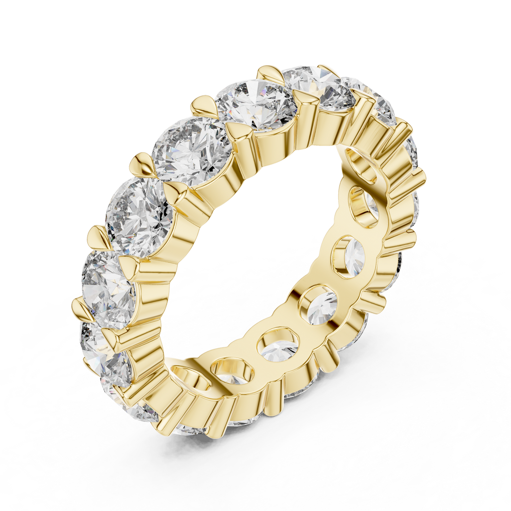 Round Diamond Eternity Band Ring