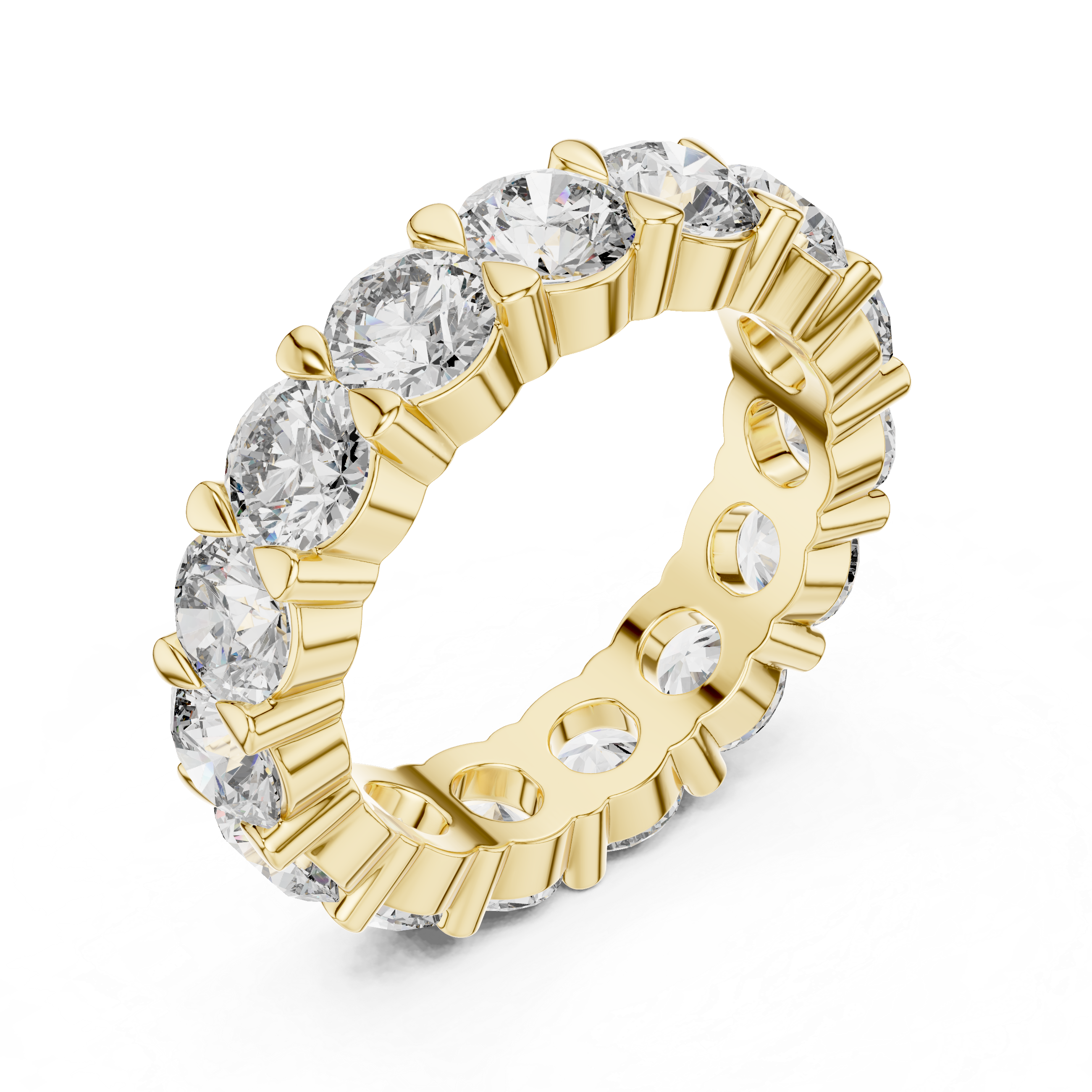 Round Diamond Eternity Band Ring