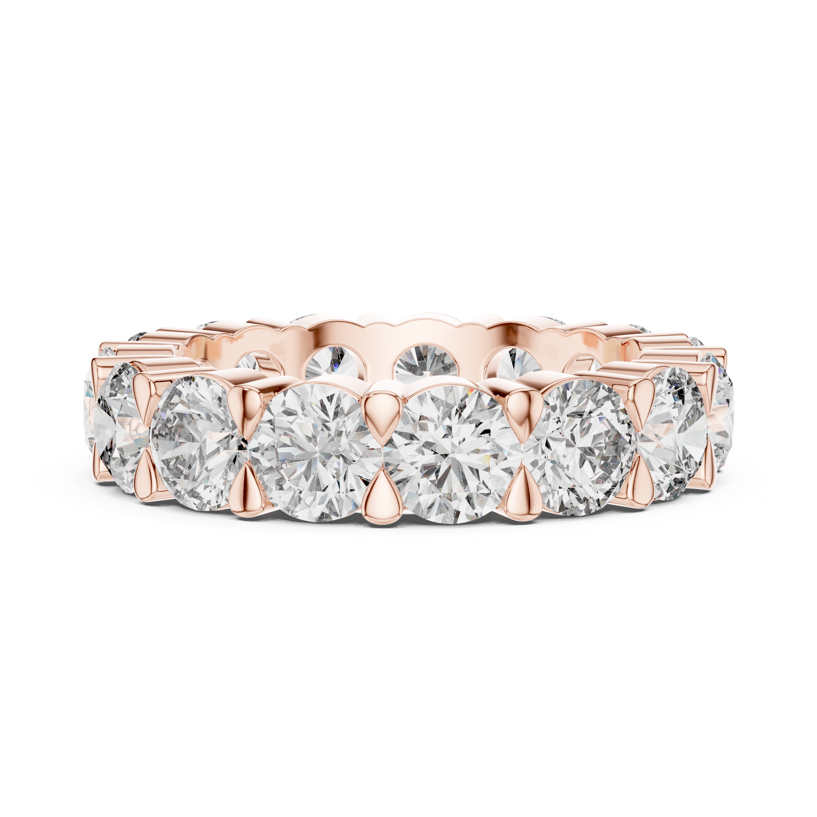 Round Diamond Eternity Band Ring