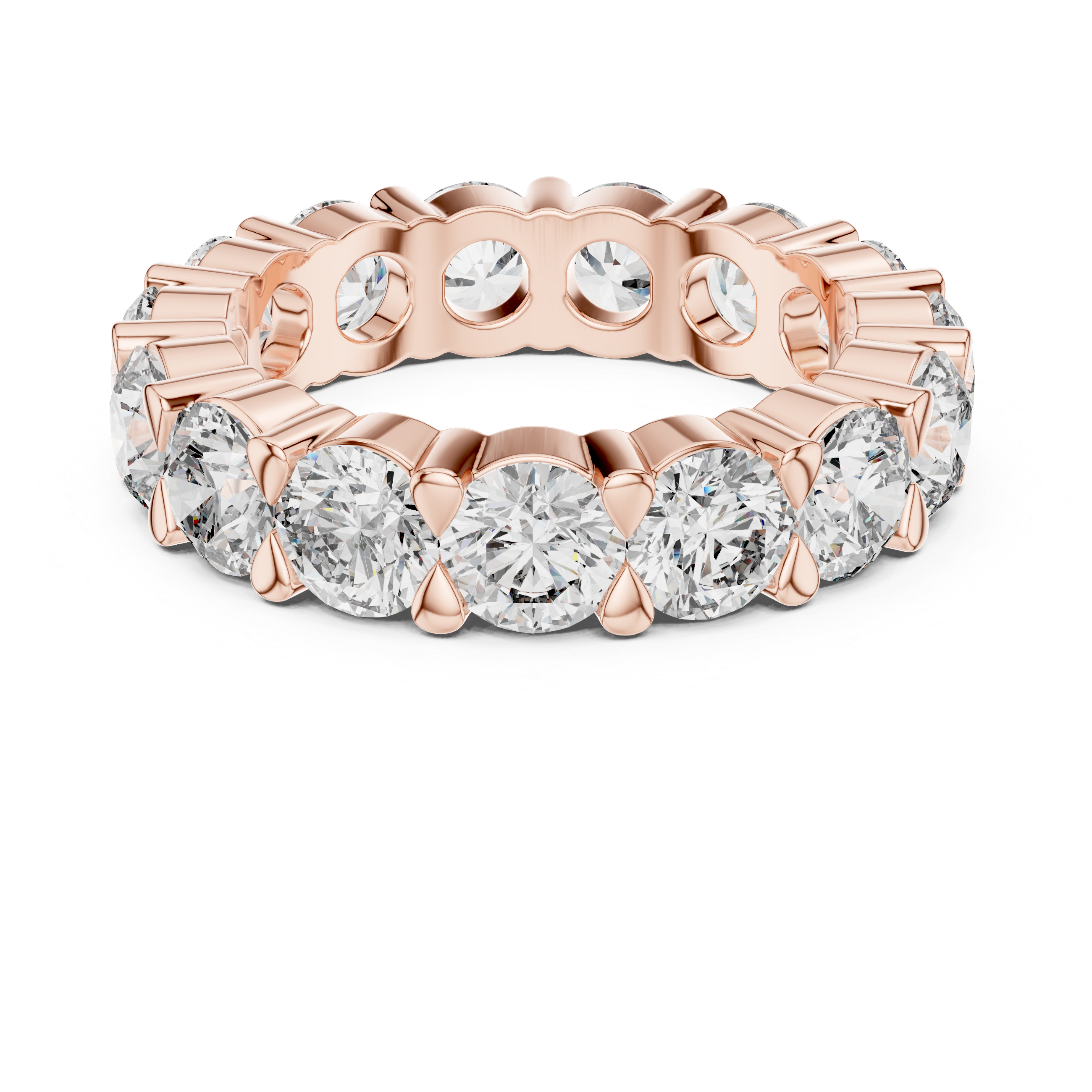 Round Diamond Eternity Band Ring