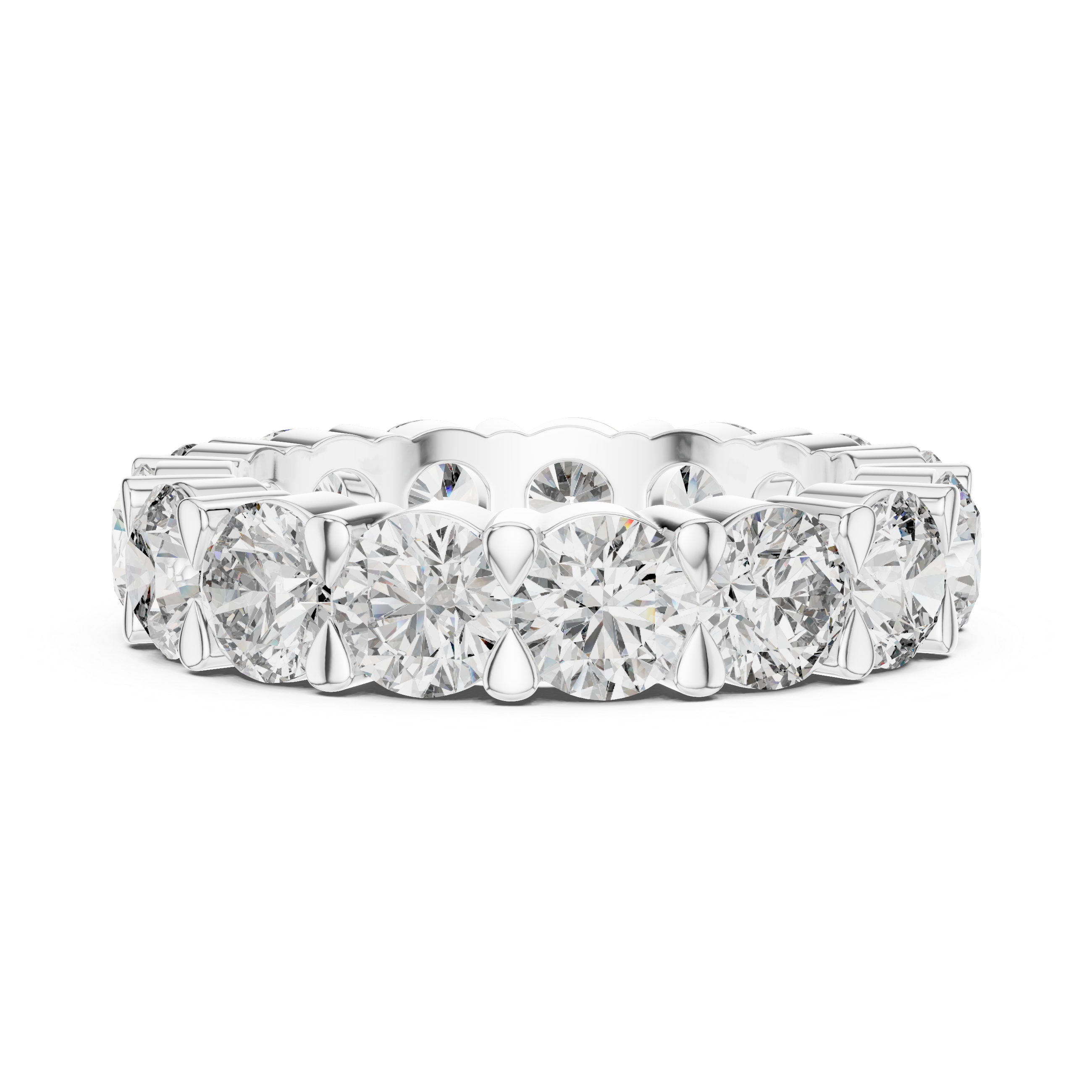 Round Diamond Eternity Band Ring