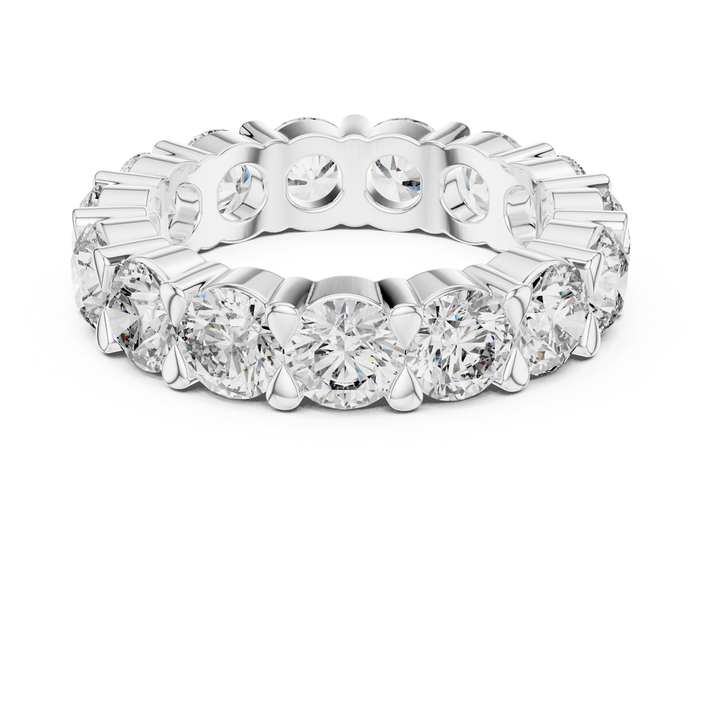 Round Diamond Eternity Band Ring