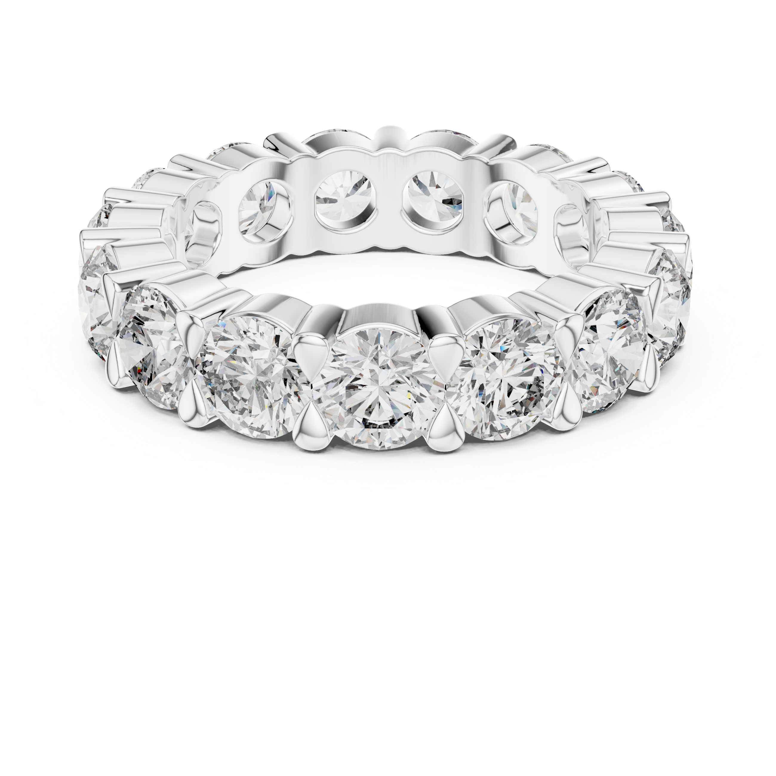 Round Diamond Eternity Band Ring