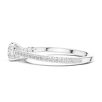 Round Diamond Pavé Engagement Ring