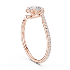 Round Halo Diamond Ring