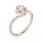 Round Halo Diamond Ring