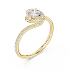 Round Halo Diamond Ring