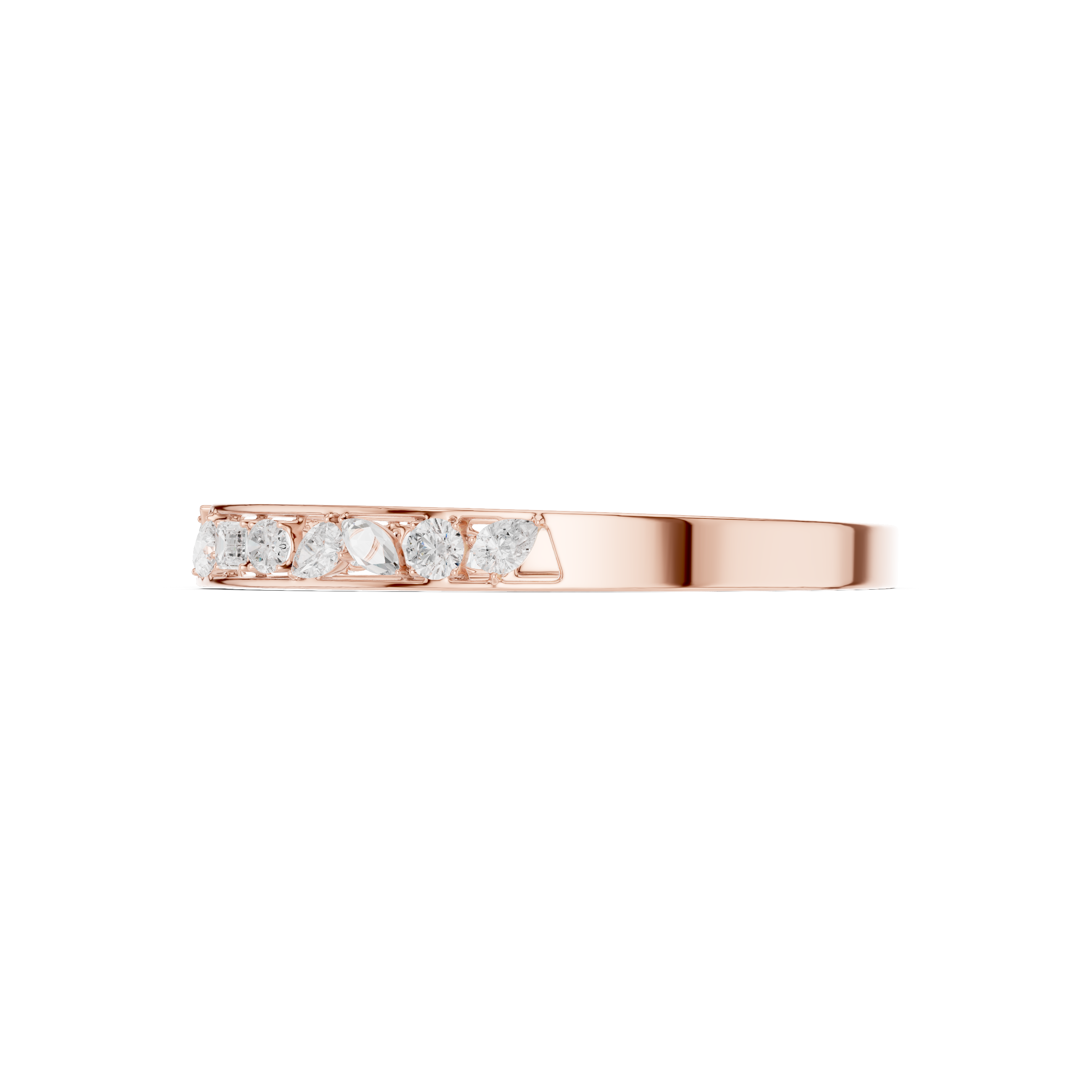 Multi-Shape Diamond Open Cuff Bracelet Corvexa Jewellery