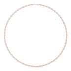 Round Bezel Diamond Tennis Necklace Corvexa Jewellery