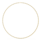Round Bezel Diamond Tennis Necklace Corvexa Jewellery