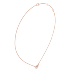 Pear Bezel Diamond Necklace Corvexa Jewellery