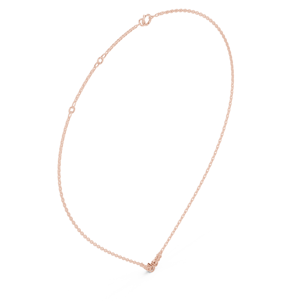 Pear Bezel Diamond Necklace Corvexa Jewellery