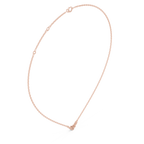 Pear Bezel Diamond Necklace Corvexa Jewellery