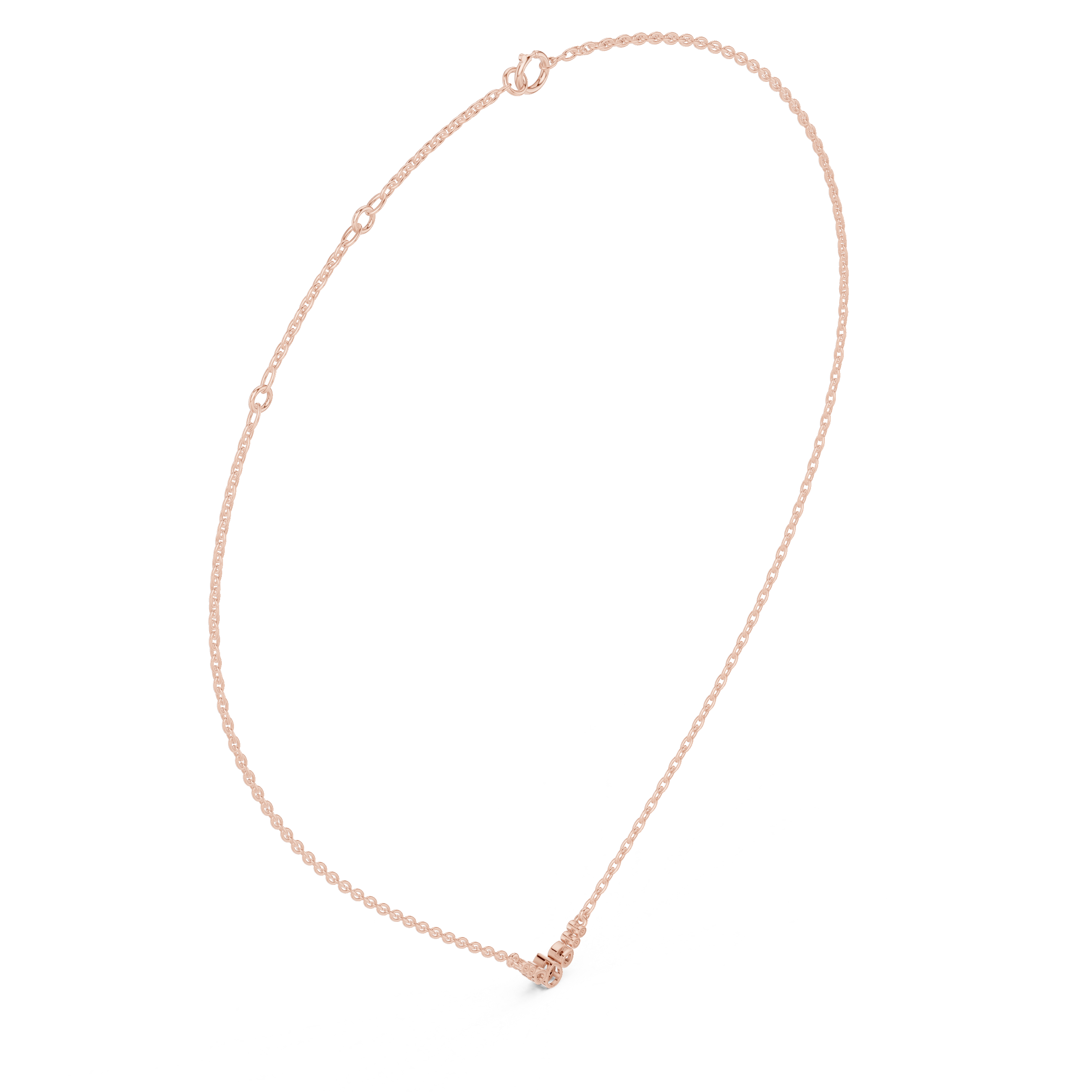 Pear Bezel Diamond Necklace Corvexa Jewellery
