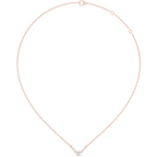 Pear Bezel Diamond Necklace Corvexa Jewellery
