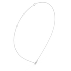 Pear Bezel Diamond Necklace Corvexa Jewellery