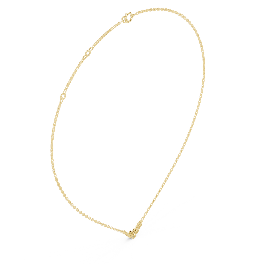 Pear Bezel Diamond Necklace Corvexa Jewellery