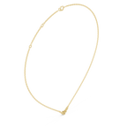 Pear Bezel Diamond Necklace Corvexa Jewellery