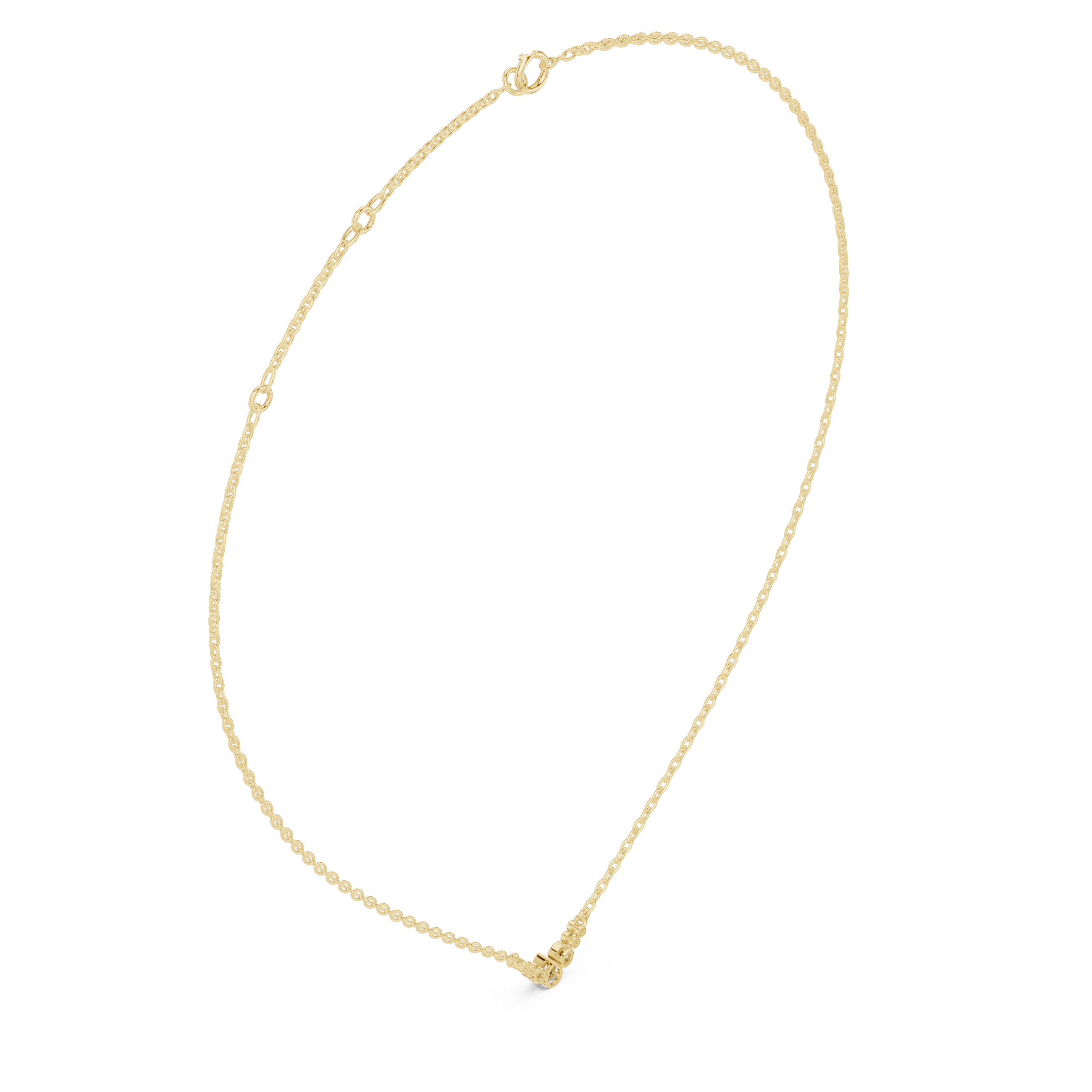 Pear Bezel Diamond Necklace Corvexa Jewellery