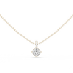 Cushion Cut Solitaire Diamond Pendant