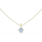 Cushion Cut Solitaire Diamond Pendant