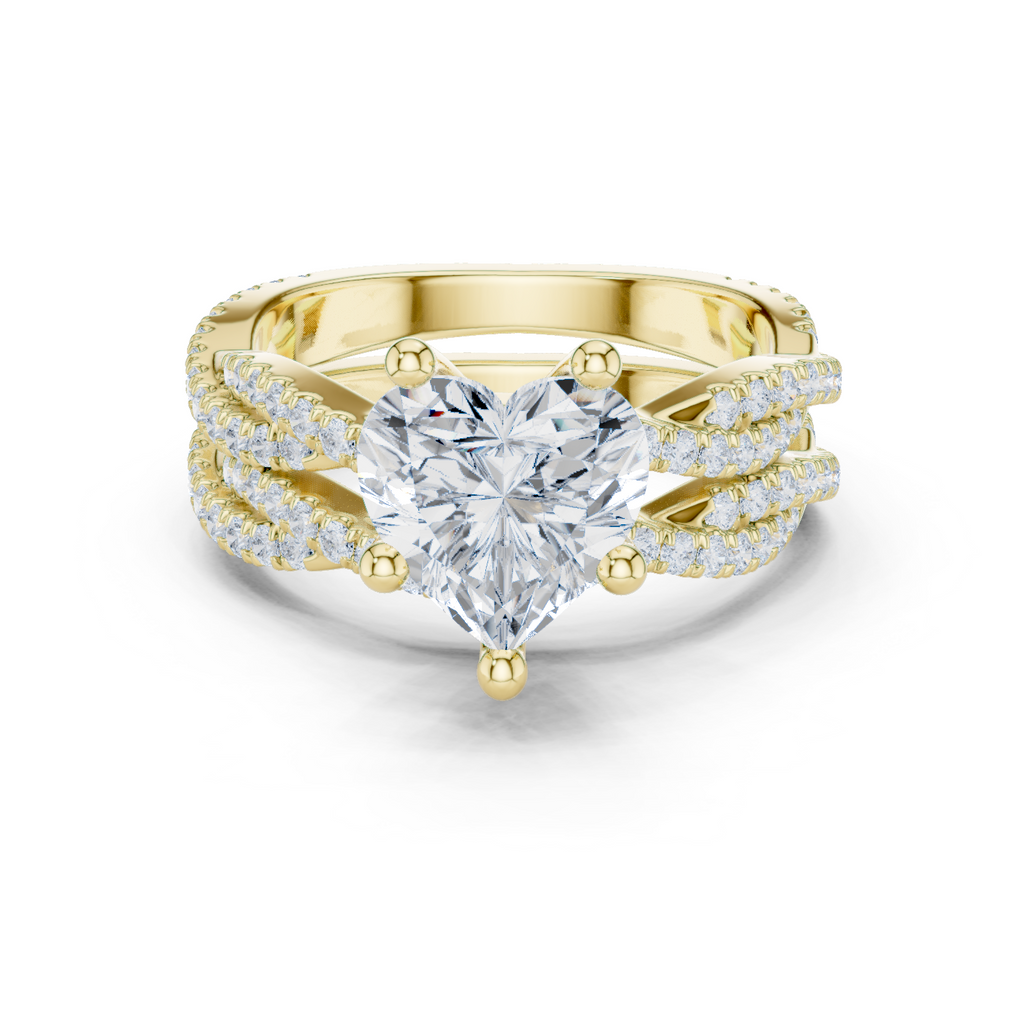 Heart Shape Diamond Engagement Ring