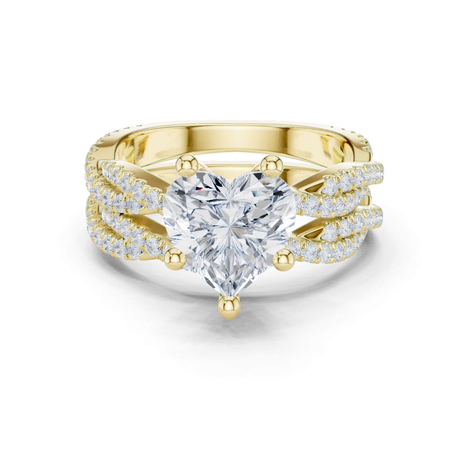 Heart Shape Diamond Engagement Ring