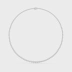 Bezel Set Diamond Tennis Necklace