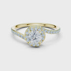Round Halo Diamond Ring