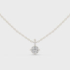 Cushion Cut Solitaire Diamond Pendant