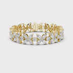 Marquise & Round Diamond Tennis Bracelet